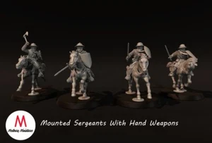 Medieval - Mounted Sergeants With Hand Weapons - Picture 1 of 5