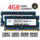 8GB 2X 4GB PC3-8500S DDR3-1066MHz SODIMM 204Pin Acer Aspire 7740 Laptop Memory