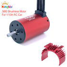 KingVal 3660 4200/3100KV Waterproof Brushless Motor + Heatsink for 1/10 RC Car