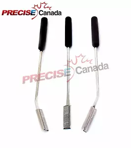 SET OF 3 EQUINE DENTAL FLOAT RASP DOWN,UP,STRAIGHT VETERINARY INSTRUMENTS - Picture 1 of 5