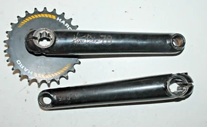 Haro Bikes 78' BMX Crankset Black 165mm 25T Chromoly Retro Oldschool USA Shipper - Picture 1 of 14