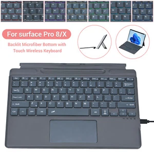 Wireless Touchpad Keyboard For Microsoft Surface Pro 9/9 5G/8/7/7+/6/5/4/3 US - Picture 1 of 32