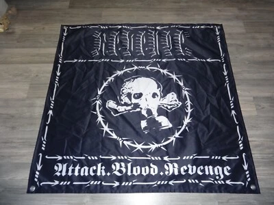 Revenge  XXL Flag Flagge Poster Black Metal Morbosidad Blasphemy Acheron VoN - Bild 1 von 2