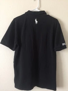 Vtg.ORG Ralph Lauren Men's Golf Pro Fit 97% Pima Cotton 3% Elastin Black Polo M - Picture 1 of 8