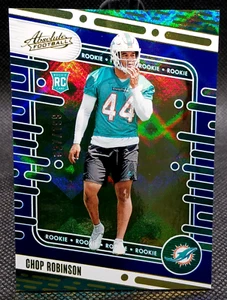 2024 Absolute Blue Diamonds #ed /199 - Chop Robinson RC #121 Miami Dolphins - Picture 1 of 3