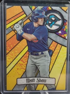 2023 Bowman Chrome Glass Insert Matt Shaw - Chicago Cubs - Picture 1 of 2