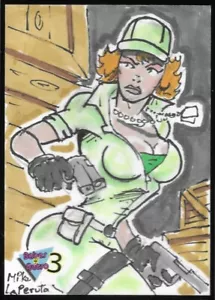 2025 Artists Assemble Babes of Retro 3 SKETCH Lady Jaye GI Joe by Mike LaPeruta - Bild 1 von 2