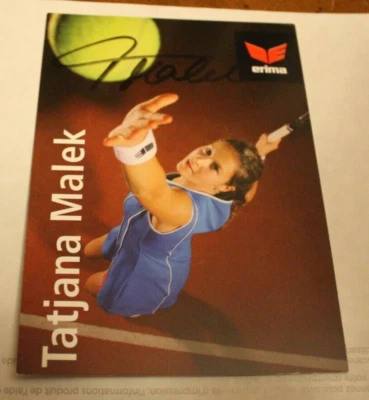 Tatjana Malek AUTOGRAPH ~ 4x6 Index Card ~ ERIMA - Image 1 of 2