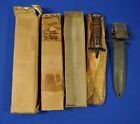 MINT IN BOX! WWII US M3 BLADE MK'D TRENCH KNIFE & M8 SCABBARD