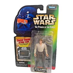 Figura Kenner 1997 Star Wars Poder de la Fuerza Han Solo NUEVA con Bloque de Carbonita - Imagen 1 de 12