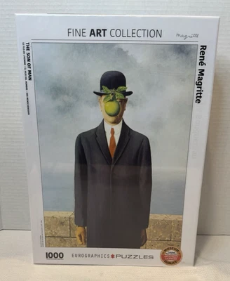 EUROGRAPHICS- THE SON OF MAN By RENE MAGRITTE 1000 PIECE PUZZLE ART COLLECTION - Image 1 of 4