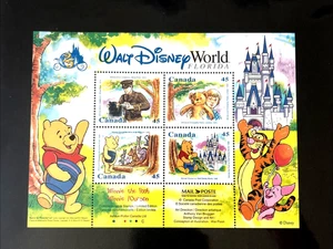 Canada Stamp Souvenir Sheet - 1996 45-cent DISNEY WINNIE THE POOH Sheet of 4 - Picture 1 of 2