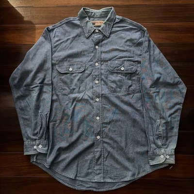 BIG MAC 90s Chambray Shirt XL Vintage Denim Cotton Excellent Condition - Image 1 of 4
