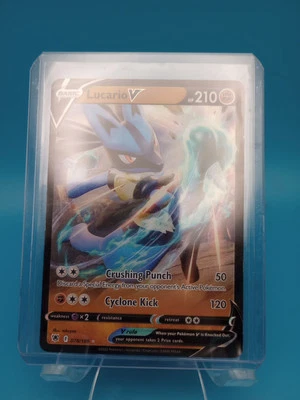 Pokémon TCG Lucario V Sword & Shield-Astral Radiance 078/189 Holo Ultra Rare LP - Image 1 of 4
