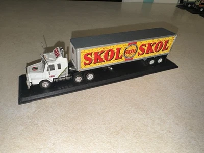 MATCHBOX 1:100 SCALE SKOL LAGER SCANIA TRACTOR TRAILER CERTIFICATE & BOX - Image 1 of 4