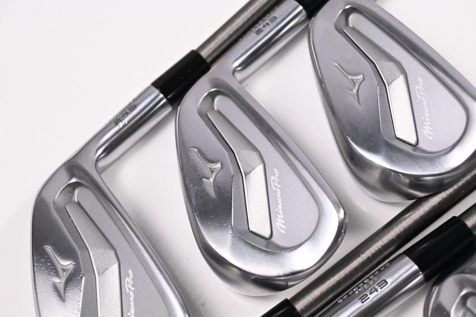 Mizuno Pro 243 Irons / 5-PW+GW / Stiff Flex Aerotech Steelfiber i110cw Shafts - Image 1 of 4