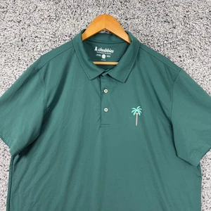 Chubbies Poloshirt Herren 2XL Grün Palme Golf Performance Stretch Freizeit XXL - Bild 1 von 10