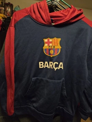 Sudadera con capucha de fútbol XL Barcelona club de fútbol juvenil Foto 1 de 3