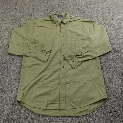 Pendleton Shirt Mens L Green Button Up Long Sleeve Casual Outdoor Rodeo Hiking - Image 1 of 4
