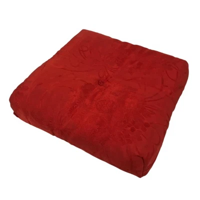 Almohada de tela de seda para cantar campana budista japonesa Orin de colección cuadrada roja BA615 Foto 1 de 4