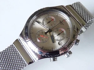 Swatch irony chrono SILVERISH part number YVS405 - Picture 1 of 10