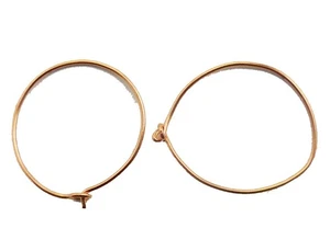 20 Pcs 20mm Earring FindingS Genuine Copper Jewelry Making 893 - Picture 1 of 3