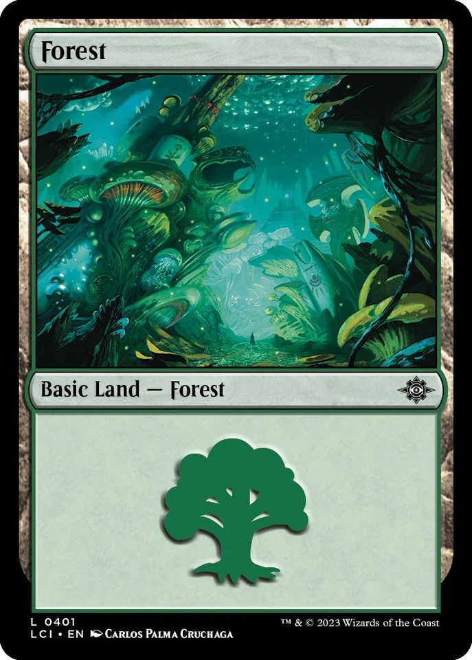 Magic The Gathering - Bosque (0401) - 401 - Las Cavernas Perdidas de Ixalan - Casi Nuevo Foto 1 de 1