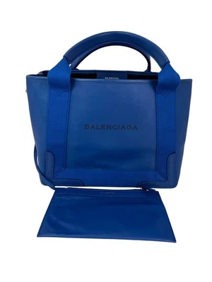 Juego de bolso y bolsa Balenciaga piel de becerro S azul marino Cabas Foto 1 de 4