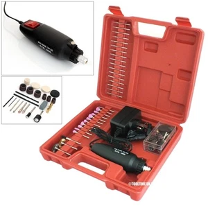 60PC 240V HOBBY ROTARY MINI TOOL DRILL GRINDER + CARRY CASE + ACCESSORIES - Picture 1 of 11