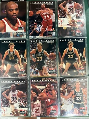 Tarjeta de baloncesto 1992 Skybox EE. UU. - Larry Bird and Chales Barkley Dream Team Foto 1 de 2