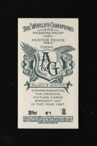 2012 Topps Allen & Ginter Mini NNO #26 Hunter Pence stampa/50 - Foto 1 di 2