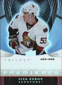 2008-09 Upper Deck Trilogy Senators Hockey Card #120 Ilya Zubov Rookie - Picture 1 of 2