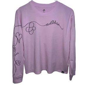 K5029 adidas Loose Fit Long Sleeve Tee Girls - Picture 1 of 1