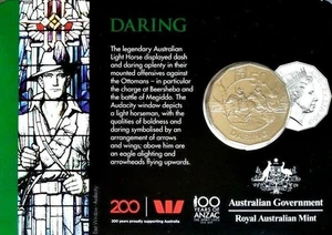 AUSTRALIAN : 2018 ANZACS Spirit - 50 Cent - DARING - Picture 1 of 1