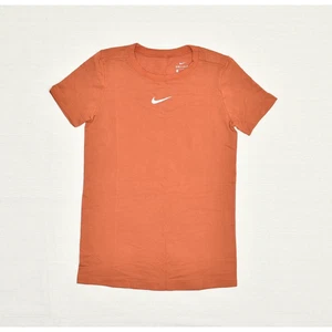 Nike Dri Fit Damen T-Shirt Oberteil Rundhals Polyester Orange Gr. S ohne Ziellinie - Bild 1 von 8