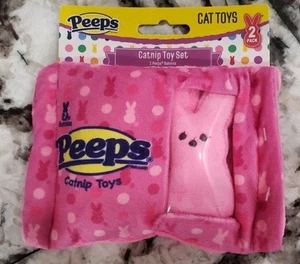 PEEPS Katzenminze Katzenspielzeug Set Pink Bunny 2er Pack Dan Dee - Bild 1 von 3