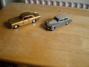VINTAGE DINKY #127 ROLLS ROYCE SILVER CLOUD & #50 SILVER WRAITH GOOD CONDITION - Picture 1 of 8