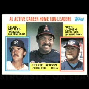 1984 Topps - Career Leaders Reggie Jackson, Graig Nettles, Greg Luzinski #712 ⚾ - Bild 1 von 3