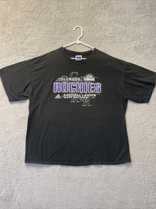Adidas Colorado Rockies MLB Baseball Mens T-Shirt Tee Size XXL Black/62-47 - Picture 1 of 8