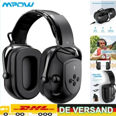 MARKENLOS Mpow Bluetooth Gehörschutz Kopfhörer Hörschutz Lärmschutz Kapselgehörschutz 36dB