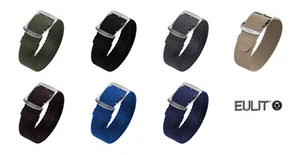 Eulit Baltic Perlon Watch Strap (302) - 7 Colors - 18 mm, 20 mm - Nylon - Picture 1 of 16