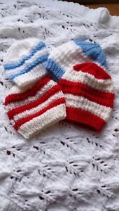 Hand Knitted Baby Beanie Hats