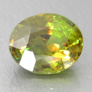 1.49Cts Stunning Natural 7.2x5.9x4.6mm Oval Shape Sphene Titanite Loose Gemstone - Picture 1 of 5