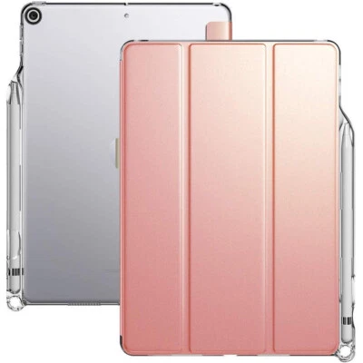 Чехол для iPad 10.2, чехол Poetic Smart с держателем для Apple Pencil, гибкий мягкий прозрачный - Изображение 1 из 4