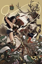 WONDER WOMAN #4 CVR D PABLO VILLALOBOS SANTA CARD STOCK VAR 10/16/23 PRESALE