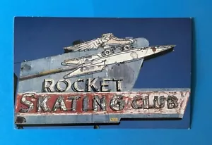 Insegna al neon Oklahoma City Rocket Skating Club pattini a rotelle Betty Brown's - Foto 1 di 2