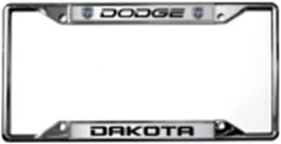 Рама номерного знака с логотипом Dodge Dakota (хромированная) - Изображение 1 из 2