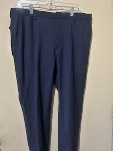 NWT $168 Polo Ralph Lauren Navy Blue Straight Leg Wool Dress Pants Size 36x33 - Picture 1 of 3