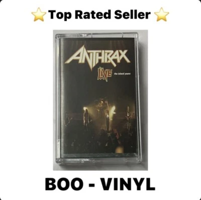 Anthrax 'Live - The Island Years' Cassette Album (1994) Thrash Metal Ex / Mint - Image 1 of 4
