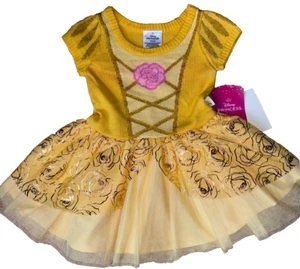 New Disney Princess Belle Beauty and Beast Baby Girl 12 month Cosplay Dress TuTu - Picture 1 of 6